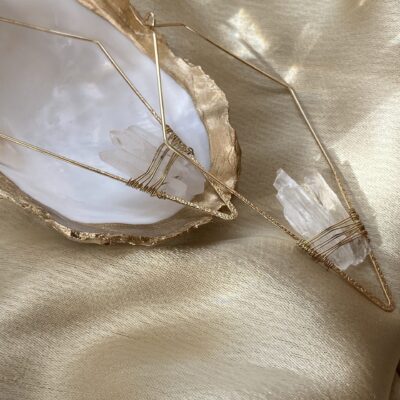 Crystal Shard Statement Earrings