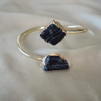 Zara Black Tourmaline Bangle