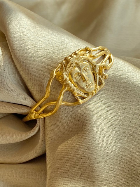 Medusa Gold Bangle - Image 4