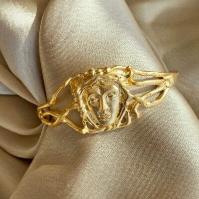 Medusa Gold Bangle