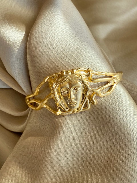 Medusa Gold Bangle