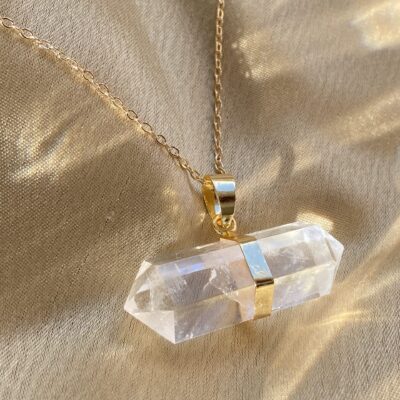 Taey Gold T Bar Necklace