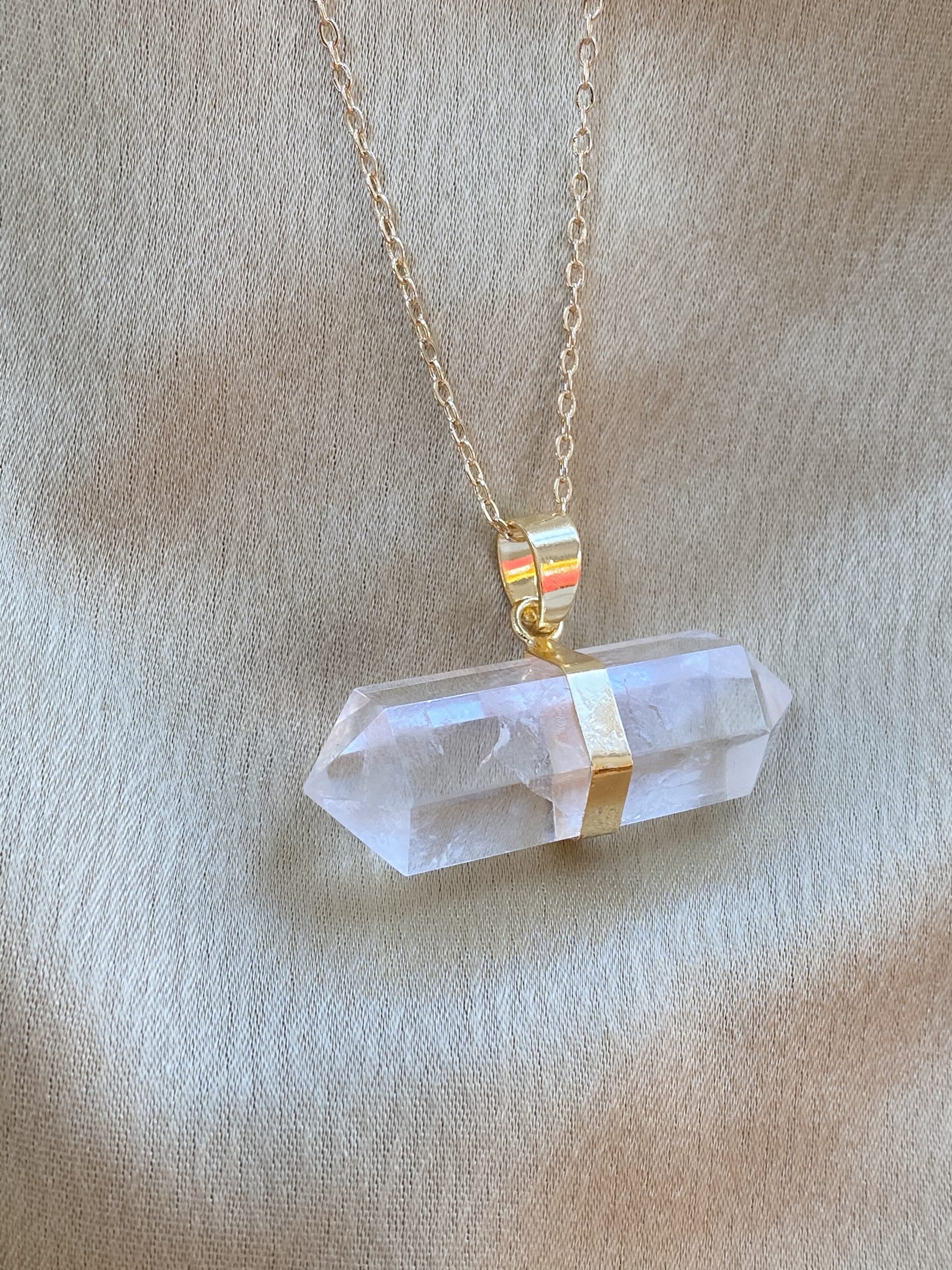 Taey Gold T Bar Necklace - Image 4