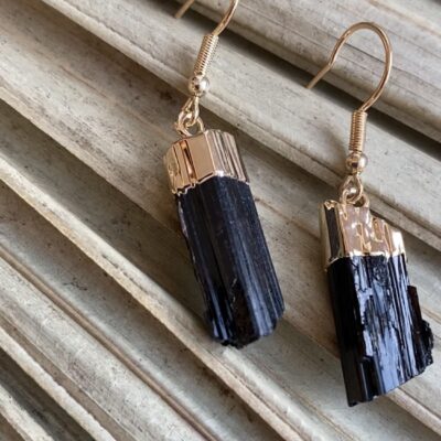 Zara Black Tourmaline Earrings