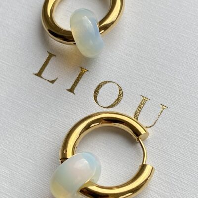 Opalite Hoops