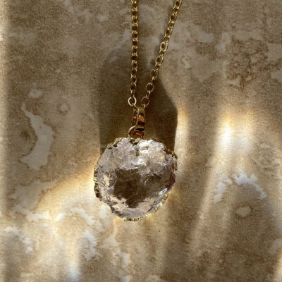 Quartz Mini Moon Necklace