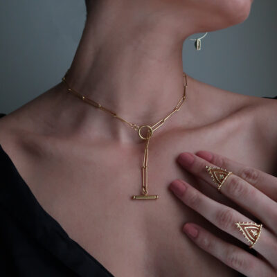 Jupiter Paperclip Necklace