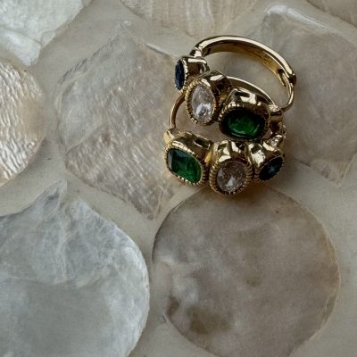 Antique bead earrings