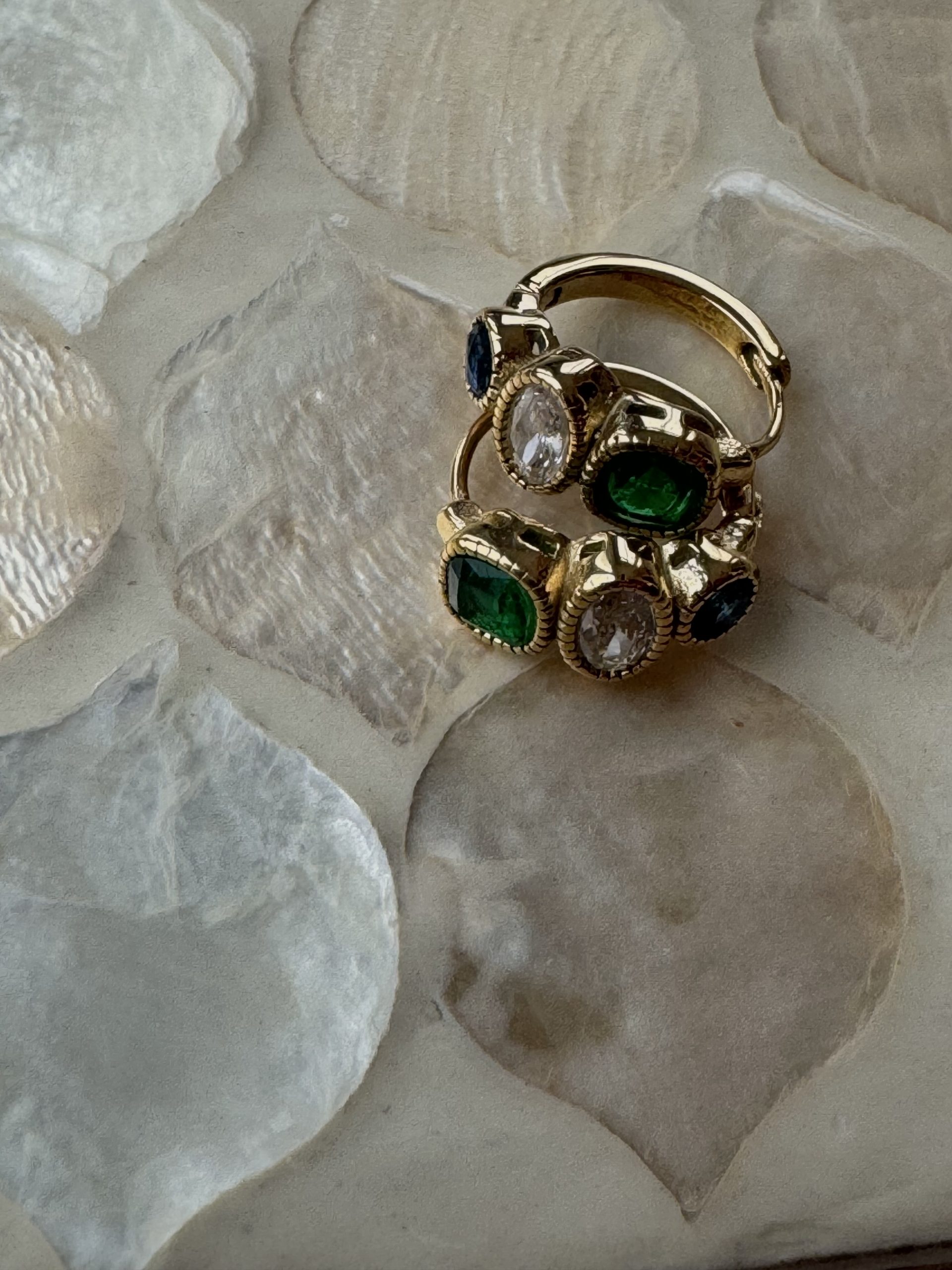 Antique bead earrings